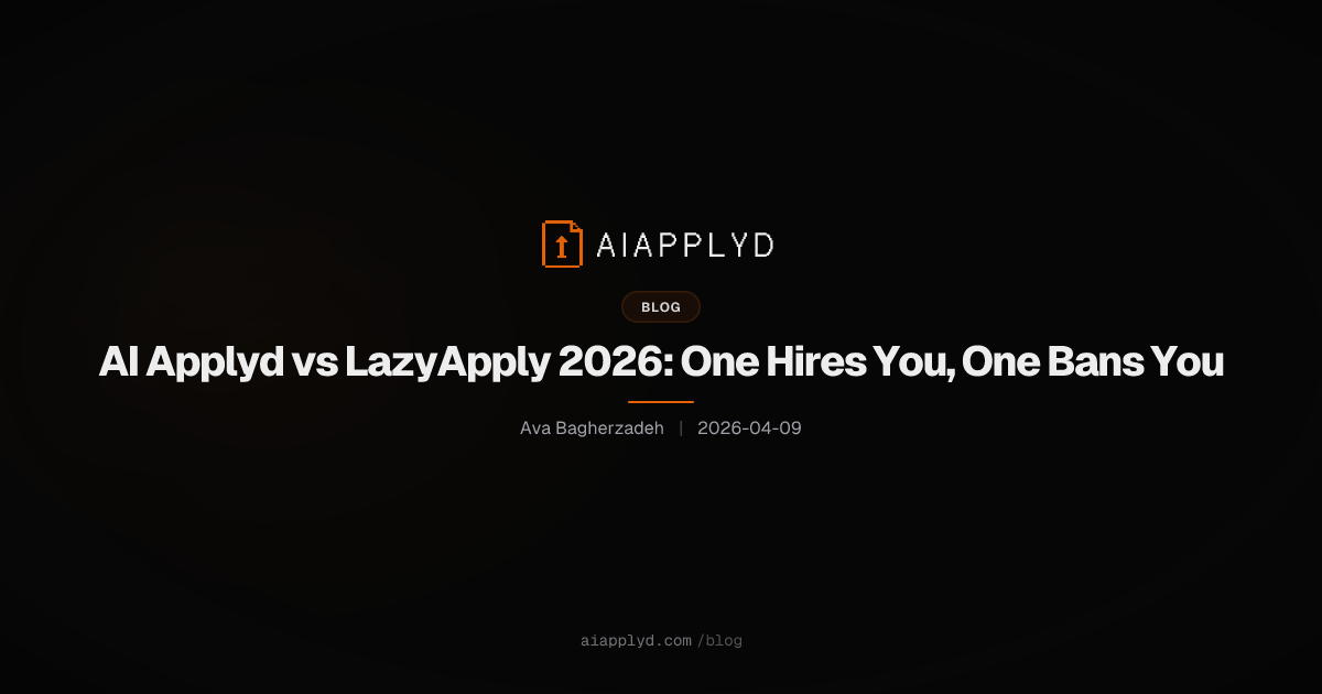 Cover image for AI Applyd vs LazyApply 2026: One Hires You, One Bans You