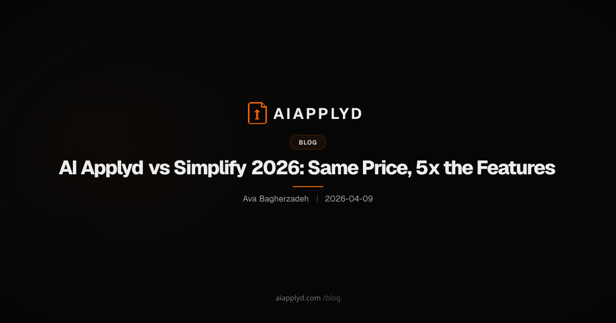 Cover image for AI Applyd vs Simplify 2026: Same Price, 5x the Features