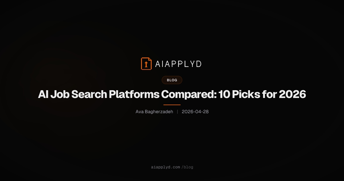 Cover image for AI Job Search Platforms Compared: 10 Picks for 2026