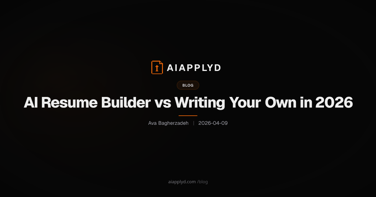 Cover image for AI Resume Builder vs Writing Your Own in 2026