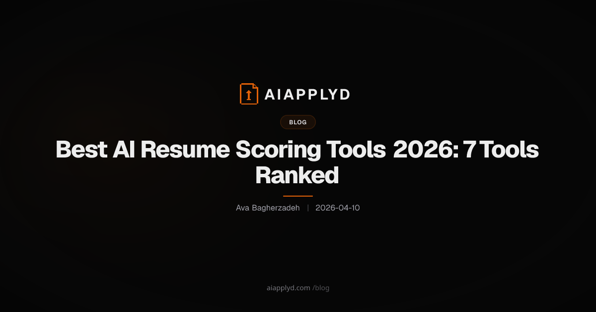 Cover image for Best AI Resume Scoring Tools 2026: 7 Tools Ranked