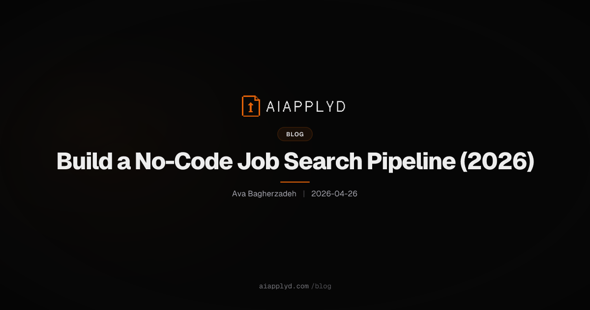 Cover image for Build a No-Code Job Search Pipeline (2026)
