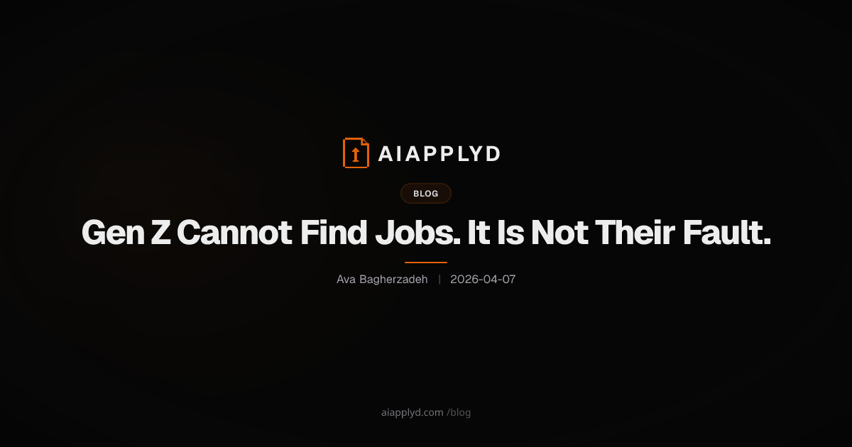 Cover image for Gen Z Cannot Find Jobs. It Is Not Their Fault.