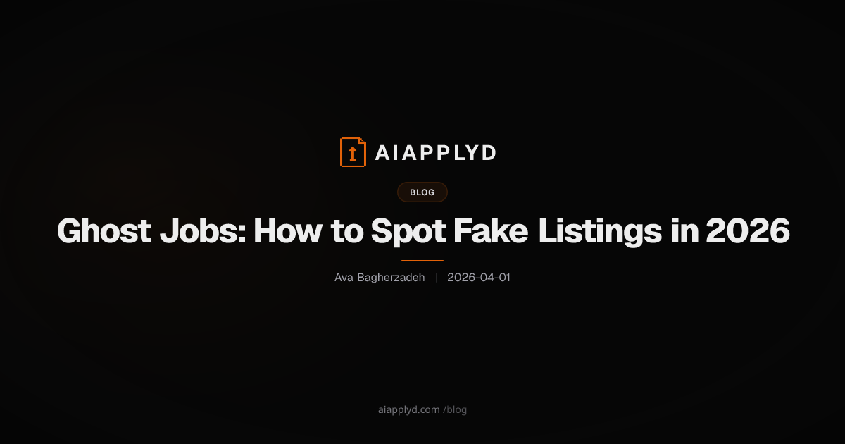 Cover image for Ghost Jobs: How to Spot Fake Listings in 2026