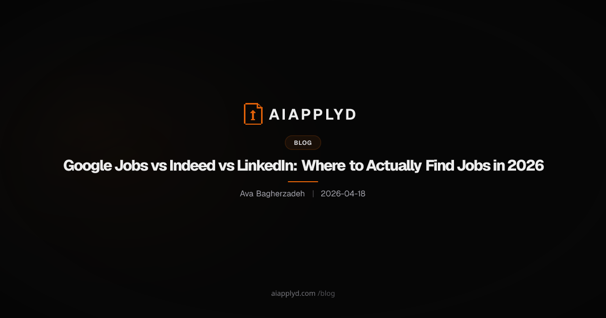 Cover image for Google Jobs vs Indeed vs LinkedIn: Where to Actually Find Jobs in 2026