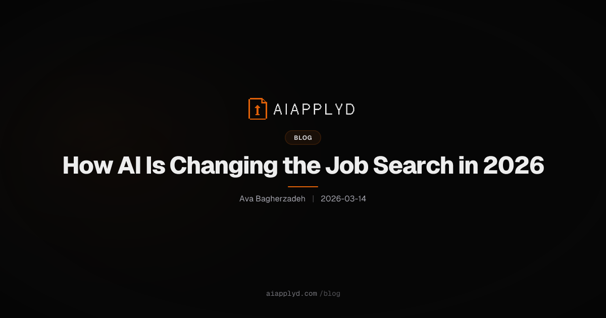 Cover image for How AI Is Changing the Job Search in 2026