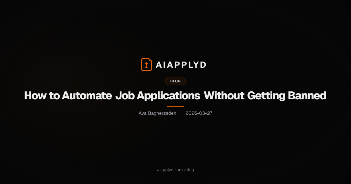 Cover image for How to Automate Job Applications Without Getting Banned