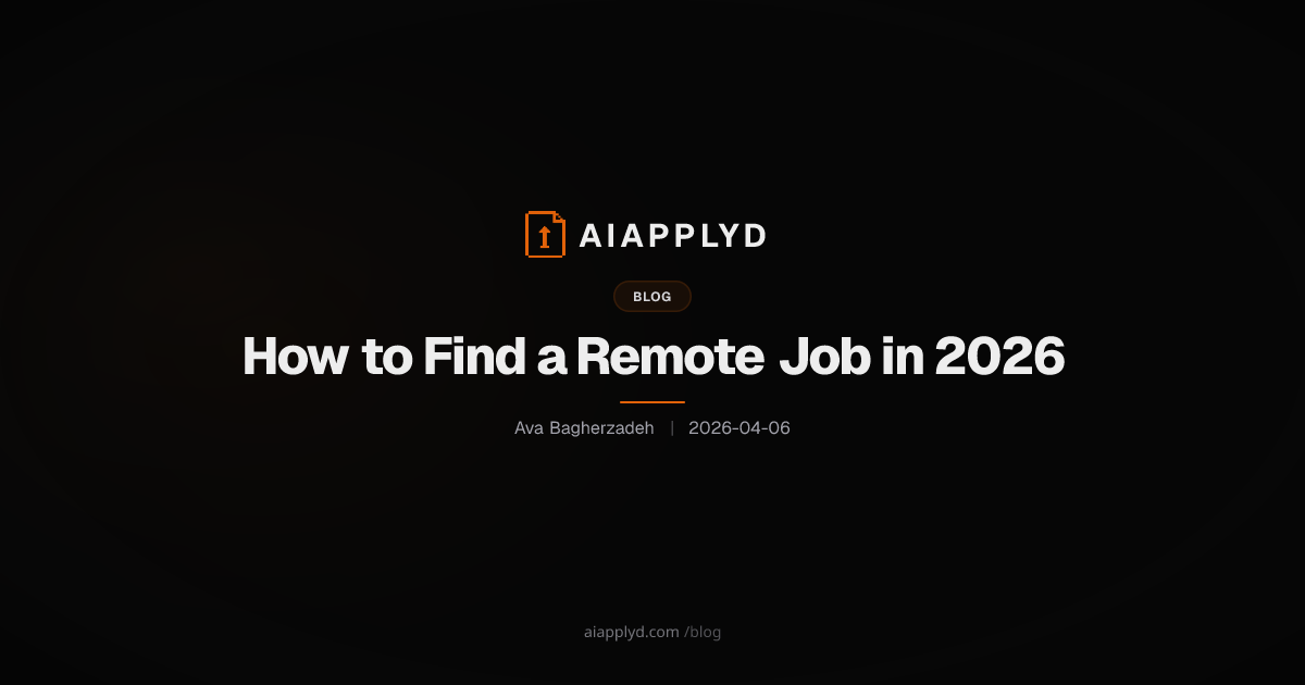 Cover image for How to Find a Remote Job in 2026