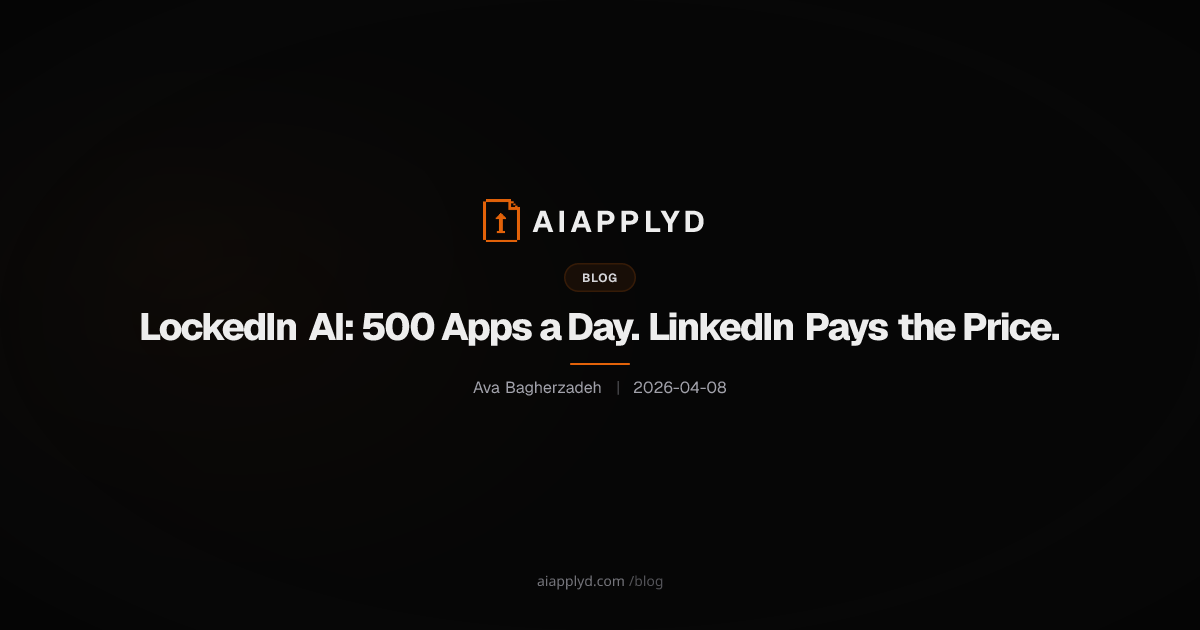 Cover image for LockedIn AI: 500 Apps a Day. LinkedIn Pays the Price.