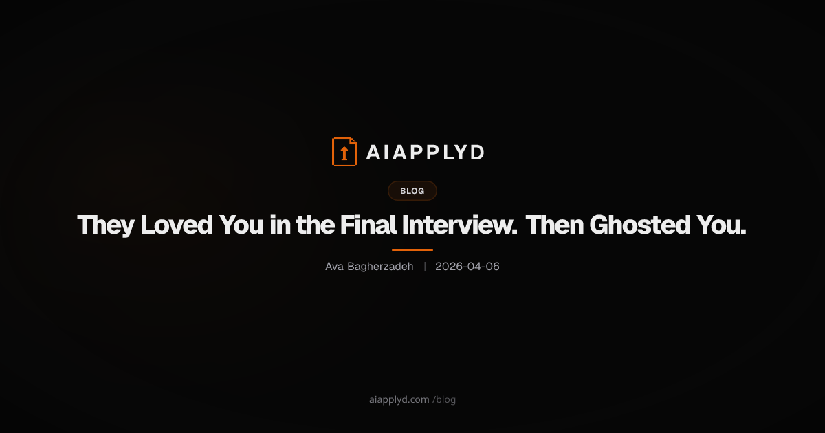 Cover image for They Loved You in the Final Interview. Then Ghosted You.